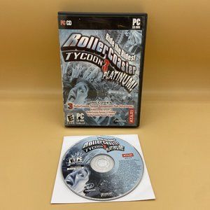 PC CD-ROM Game RollerCoaster Tycoon 3 Platinum 3 Parks Factory Sealed 2006 Atari